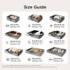 imageBedsure L Plus Cooling Dog Bed for Large Dogs  Orthopedic Dog Cat Cooling Bed Washable Big Comfort Dogs Couch Sofa with Waterproof Removable Cover Pet Bed with Nonskid Bottom Cooling Blue 38Grey