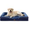imageBedsure L Plus Cooling Dog Bed for Large Dogs  Orthopedic Dog Cat Cooling Bed Washable Big Comfort Dogs Couch Sofa with Waterproof Removable Cover Pet Bed with Nonskid Bottom Cooling Blue 38Blue Navy