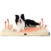imageBedsure Orthopedic Cooling Dog Bed Large Sized Dog  36x27 Inches Large Comfy Breathable Summer Beds with Removable Washable Cover Cold Flat Egg Crate Foam Pet Mat Suitable for Pet Up to 50 lbsAshen CreamSelf Warming Version