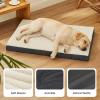 imageBedsure Orthopedic Cooling Dog Bed Large Sized Dog  36x27 Inches Large Comfy Breathable Summer Beds with Removable Washable Cover Cold Flat Egg Crate Foam Pet Mat Suitable for Pet Up to 50 lbsGrey