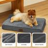 imageBedsure Orthopedic Cooling Dog Bed Large Sized Dog  36x27 Inches Large Comfy Breathable Summer Beds with Removable Washable Cover Cold Flat Egg Crate Foam Pet Mat Suitable for Pet Up to 50 lbsDark Grey
