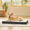 imageBedsure Orthopedic Cooling Dog Bed Large Sized Dog  36x27 Inches Large Comfy Breathable Summer Beds with Removable Washable Cover Cold Flat Egg Crate Foam Pet Mat Suitable for Pet Up to 50 lbsGrey