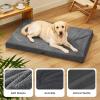 imageBedsure Orthopedic Cooling Dog Bed Large Sized Dog  36x27 Inches Large Comfy Breathable Summer Beds with Removable Washable Cover Cold Flat Egg Crate Foam Pet Mat Suitable for Pet Up to 50 lbsDark Grey