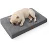 imageBedsure Orthopedic Cooling Dog Bed Large Sized Dog  36x27 Inches Large Comfy Breathable Summer Beds with Removable Washable Cover Cold Flat Egg Crate Foam Pet Mat Suitable for Pet Up to 50 lbsDark Grey