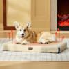 imageBedsure Orthopedic Cooling Dog Bed Large Sized Dog  36x27 Inches Large Comfy Breathable Summer Beds with Removable Washable Cover Cold Flat Egg Crate Foam Pet Mat Suitable for Pet Up to 50 lbsAshen CreamSelf Warming Version