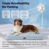 imageBedsure Orthopedic Cooling Dog Bed Large Sized Dog  36x27 Inches Large Comfy Breathable Summer Beds with Removable Washable Cover Cold Flat Egg Crate Foam Pet Mat Suitable for Pet Up to 50 lbsCooling Blue