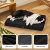 imageBedsure Orthopedic Cooling Dog Bed Large Sized Dog  36x27 Inches Large Comfy Breathable Summer Beds with Removable Washable Cover Cold Flat Egg Crate Foam Pet Mat Suitable for Pet Up to 50 lbsBlack
