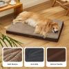 imageBedsure Orthopedic Cooling Dog Bed Large Sized Dog  36x27 Inches Large Comfy Breathable Summer Beds with Removable Washable Cover Cold Flat Egg Crate Foam Pet Mat Suitable for Pet Up to 50 lbsBrown