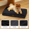 imageBedsure Orthopedic Cooling Dog Bed Large Sized Dog  36x27 Inches Large Comfy Breathable Summer Beds with Removable Washable Cover Cold Flat Egg Crate Foam Pet Mat Suitable for Pet Up to 50 lbsBlack