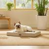 imageBedsure Orthopedic Cooling Dog Bed Large Sized Dog  36x27 Inches Large Comfy Breathable Summer Beds with Removable Washable Cover Cold Flat Egg Crate Foam Pet Mat Suitable for Pet Up to 50 lbsKhaki