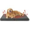 imageBedsure Orthopedic Cooling Dog Bed Large Sized Dog  36x27 Inches Large Comfy Breathable Summer Beds with Removable Washable Cover Cold Flat Egg Crate Foam Pet Mat Suitable for Pet Up to 50 lbsAshen GreySelf Warming Version