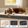 imageBedsure Orthopedic Cooling Dog Bed Large Sized Dog  36x27 Inches Large Comfy Breathable Summer Beds with Removable Washable Cover Cold Flat Egg Crate Foam Pet Mat Suitable for Pet Up to 50 lbsGrey