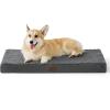 imageBedsure Orthopedic Cooling Dog Bed Large Sized Dog  36x27 Inches Large Comfy Breathable Summer Beds with Removable Washable Cover Cold Flat Egg Crate Foam Pet Mat Suitable for Pet Up to 50 lbsDark Grey