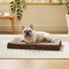 imageBedsure Orthopedic Cooling Dog Bed Large Sized Dog  36x27 Inches Large Comfy Breathable Summer Beds with Removable Washable Cover Cold Flat Egg Crate Foam Pet Mat Suitable for Pet Up to 50 lbsBrown