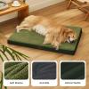 imageBedsure Orthopedic Cooling Dog Bed Large Sized Dog  36x27 Inches Large Comfy Breathable Summer Beds with Removable Washable Cover Cold Flat Egg Crate Foam Pet Mat Suitable for Pet Up to 50 lbsDark Green