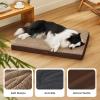 imageBedsure Orthopedic Cooling Dog Bed Large Sized Dog  36x27 Inches Large Comfy Breathable Summer Beds with Removable Washable Cover Cold Flat Egg Crate Foam Pet Mat Suitable for Pet Up to 50 lbsBrown