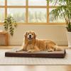imageBedsure Orthopedic Cooling Dog Bed Large Sized Dog  36x27 Inches Large Comfy Breathable Summer Beds with Removable Washable Cover Cold Flat Egg Crate Foam Pet Mat Suitable for Pet Up to 50 lbsBrown