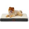 imageBedsure Orthopedic Cooling Dog Bed Large Sized Dog  36x27 Inches Large Comfy Breathable Summer Beds with Removable Washable Cover Cold Flat Egg Crate Foam Pet Mat Suitable for Pet Up to 50 lbsGrey