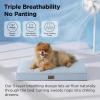 imageBedsure Orthopedic Cooling Dog Bed Large Sized Dog  36x27 Inches Large Comfy Breathable Summer Beds with Removable Washable Cover Cold Flat Egg Crate Foam Pet Mat Suitable for Pet Up to 50 lbsCooling Blue