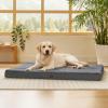 imageBedsure Orthopedic Cooling Dog Bed Large Sized Dog  36x27 Inches Large Comfy Breathable Summer Beds with Removable Washable Cover Cold Flat Egg Crate Foam Pet Mat Suitable for Pet Up to 50 lbsDark Grey