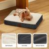 imageBedsure Orthopedic Cooling Dog Bed Large Sized Dog  36x27 Inches Large Comfy Breathable Summer Beds with Removable Washable Cover Cold Flat Egg Crate Foam Pet Mat Suitable for Pet Up to 50 lbsGrey