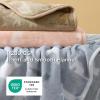 imageBedsure 1 Pack 3 Dog Blankets for Small Dogs Super Soft Puppy Blanket with Fluffy Premium Fleece Flannel Cat Blanket for Crate amp Indoor Portable Throw Pet Blanket Paw BrownGreyCream 23x16 inCat