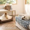 imageBedsure 1 Pack 3 Dog Blankets for Small Dogs Super Soft Puppy Blanket with Fluffy Premium Fleece Flannel Cat Blanket for Crate amp Indoor Portable Throw Pet Blanket Paw BrownGreyCream 23x16 inPaw  Heart