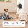 imageBedsure 1 Pack 3 Dog Blankets for Small Dogs Super Soft Puppy Blanket with Fluffy Premium Fleece Flannel Cat Blanket for Crate amp Indoor Portable Throw Pet Blanket Paw BrownGreyCream 23x16 inPaw  Heart