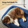 imageBedsure Orthopedic Dog Beds Large Sized Dog  360 Oval Bolster Large Dogs Bed for Senior Dogs with Waterproof Washable Cover Big Comfort Pet Sofa Couch with UltraSoft Fleece Grey 35Navy Blue