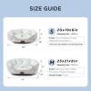 imageBedsure Self Warming Cat Bed  Round Cat Beds for Indoor Cats Washable Pet Bed for Puppy and Kitten with SlipResistant Bottom 20 Inches Self Warming Grey NonElectricArctic Cooling Blue