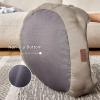 imageBedsure Self Warming Cat Bed  Round Cat Beds for Indoor Cats Washable Pet Bed for Puppy and Kitten with SlipResistant Bottom 20 Inches Self Warming Grey NonElectricCamel