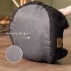 imageBedsure Self Warming Cat Bed  Round Cat Beds for Indoor Cats Washable Pet Bed for Puppy and Kitten with SlipResistant Bottom 20 Inches Self Warming Grey NonElectricBlack