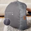 imageBedsure Self Warming Cat Bed  Round Cat Beds for Indoor Cats Washable Pet Bed for Puppy and Kitten with SlipResistant Bottom 20 Inches Self Warming Grey NonElectricGrey