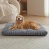 imageBedsure XL Washable Dog Bed for Crate Soft Fluffy Bubble Fleece Pet Bed Mat for Deep Sleep NonSlip Machine Washable Kennel Sleeping Pad for Extra Large Dogs for CrateFloorCar 41x27x35BeigeGrey