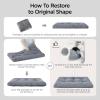 imageBedsure XL Washable Dog Bed for Crate Soft Fluffy Bubble Fleece Pet Bed Mat for Deep Sleep NonSlip Machine Washable Kennel Sleeping Pad for Extra Large Dogs for CrateFloorCar 41x27x35BeigeBeige