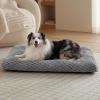 imageBedsure XL Washable Dog Bed for Crate Soft Fluffy Bubble Fleece Pet Bed Mat for Deep Sleep NonSlip Machine Washable Kennel Sleeping Pad for Extra Large Dogs for CrateFloorCar 41x27x35BeigeGrey