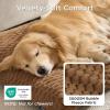 imageBedsure XL Washable Dog Bed for Crate Soft Fluffy Bubble Fleece Pet Bed Mat for Deep Sleep NonSlip Machine Washable Kennel Sleeping Pad for Extra Large Dogs for CrateFloorCar 41x27x35BeigeCamel Brown