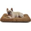 imageBedsure XL Washable Dog Bed for Crate Soft Fluffy Bubble Fleece Pet Bed Mat for Deep Sleep NonSlip Machine Washable Kennel Sleeping Pad for Extra Large Dogs for CrateFloorCar 41x27x35BeigeCamel Brown