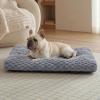 imageBedsure XL Washable Dog Bed for Crate Soft Fluffy Bubble Fleece Pet Bed Mat for Deep Sleep NonSlip Machine Washable Kennel Sleeping Pad for Extra Large Dogs for CrateFloorCar 41x27x35BeigeGrey