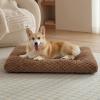 imageBedsure XL Washable Dog Bed for Crate Soft Fluffy Bubble Fleece Pet Bed Mat for Deep Sleep NonSlip Machine Washable Kennel Sleeping Pad for Extra Large Dogs for CrateFloorCar 41x27x35BeigeCamel Brown