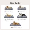 imageBedsure XL Washable Dog Bed for Crate Soft Fluffy Bubble Fleece Pet Bed Mat for Deep Sleep NonSlip Machine Washable Kennel Sleeping Pad for Extra Large Dogs for CrateFloorCar 41x27x35BeigeGrey