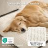imageBedsure XL Washable Dog Bed for Crate Soft Fluffy Bubble Fleece Pet Bed Mat for Deep Sleep NonSlip Machine Washable Kennel Sleeping Pad for Extra Large Dogs for CrateFloorCar 41x27x35BeigeBeige