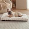 imageBedsure XL Washable Dog Bed for Crate Soft Fluffy Bubble Fleece Pet Bed Mat for Deep Sleep NonSlip Machine Washable Kennel Sleeping Pad for Extra Large Dogs for CrateFloorCar 41x27x35BeigeBeige