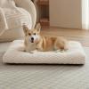 imageBedsure XL Washable Dog Bed for Crate Soft Fluffy Bubble Fleece Pet Bed Mat for Deep Sleep NonSlip Machine Washable Kennel Sleeping Pad for Extra Large Dogs for CrateFloorCar 41x27x35BeigeBeige