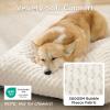 imageBedsure XL Washable Dog Bed for Crate Soft Fluffy Bubble Fleece Pet Bed Mat for Deep Sleep NonSlip Machine Washable Kennel Sleeping Pad for Extra Large Dogs for CrateFloorCar 41x27x35BeigeBeige