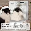 imageBedsure XL Washable Dog Bed for Crate Soft Fluffy Bubble Fleece Pet Bed Mat for Deep Sleep NonSlip Machine Washable Kennel Sleeping Pad for Extra Large Dogs for CrateFloorCar 41x27x35BeigeBeige