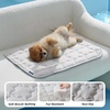 image:imageBedsure Cooling Mat for Large Dogs QMaxgt05 Thin Breathable Cold Crate Pad for Pet Portable Washable Kennel Bed for Summer Active Dog with Chill Cool Soothing Fabric to Rapid Cooling 35x23 GreenPearl Grey