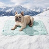 image:imageBedsure Cooling Mat for Large Dogs QMaxgt05 Thin Breathable Cold Crate Pad for Pet Portable Washable Kennel Bed for Summer Active Dog with Chill Cool Soothing Fabric to Rapid Cooling 35x23 GreenLight Green
