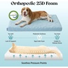 image:imageLE SURE Cooling Dog Beds Large Sized Dog QMaxgt05 Cooling Mat with Removable Washable Cover Breathable Orthopedic Egg Crate Foam NonSlip Summer Pad for ActiveSeniorLongHaired Pets 35x22 InchCooling Blue