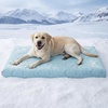 image:imageLE SURE Cooling Dog Beds Large Sized Dog QMaxgt05 Cooling Mat with Removable Washable Cover Breathable Orthopedic Egg Crate Foam NonSlip Summer Pad for ActiveSeniorLongHaired Pets 35x22 InchCooling Blue